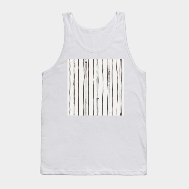 Brown stripes Tank Top by marufemia